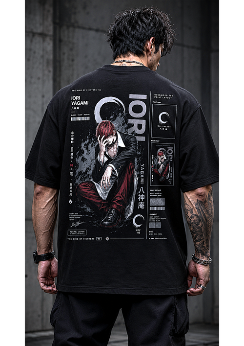 IORI YAGAMI Unisex Oversized Classic T-Shirt