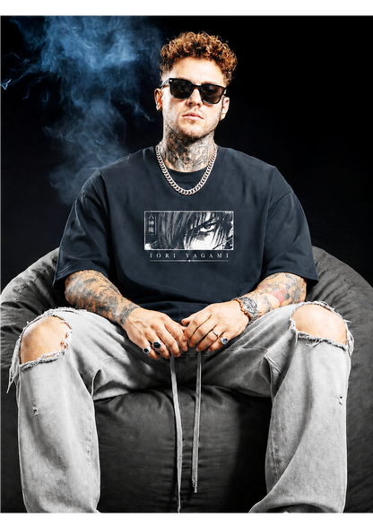 Black IORI YAGAMI Unisex Oversized Classic T-Shirt