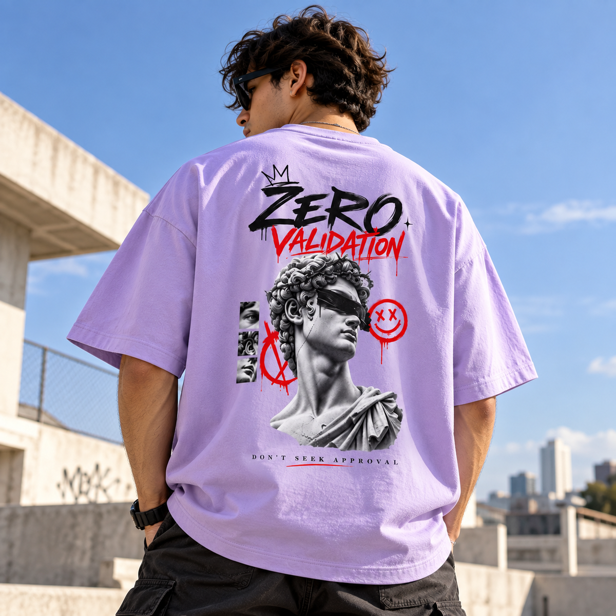 Zero Validation Oversized T-Shirt | 240 GSM 100% Cotton | VASQ.IN VASQ Tshirt
