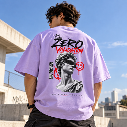 Zero Validation Oversized T-Shirt | 240 GSM 100% Cotton | VASQ.IN VASQ Tshirt