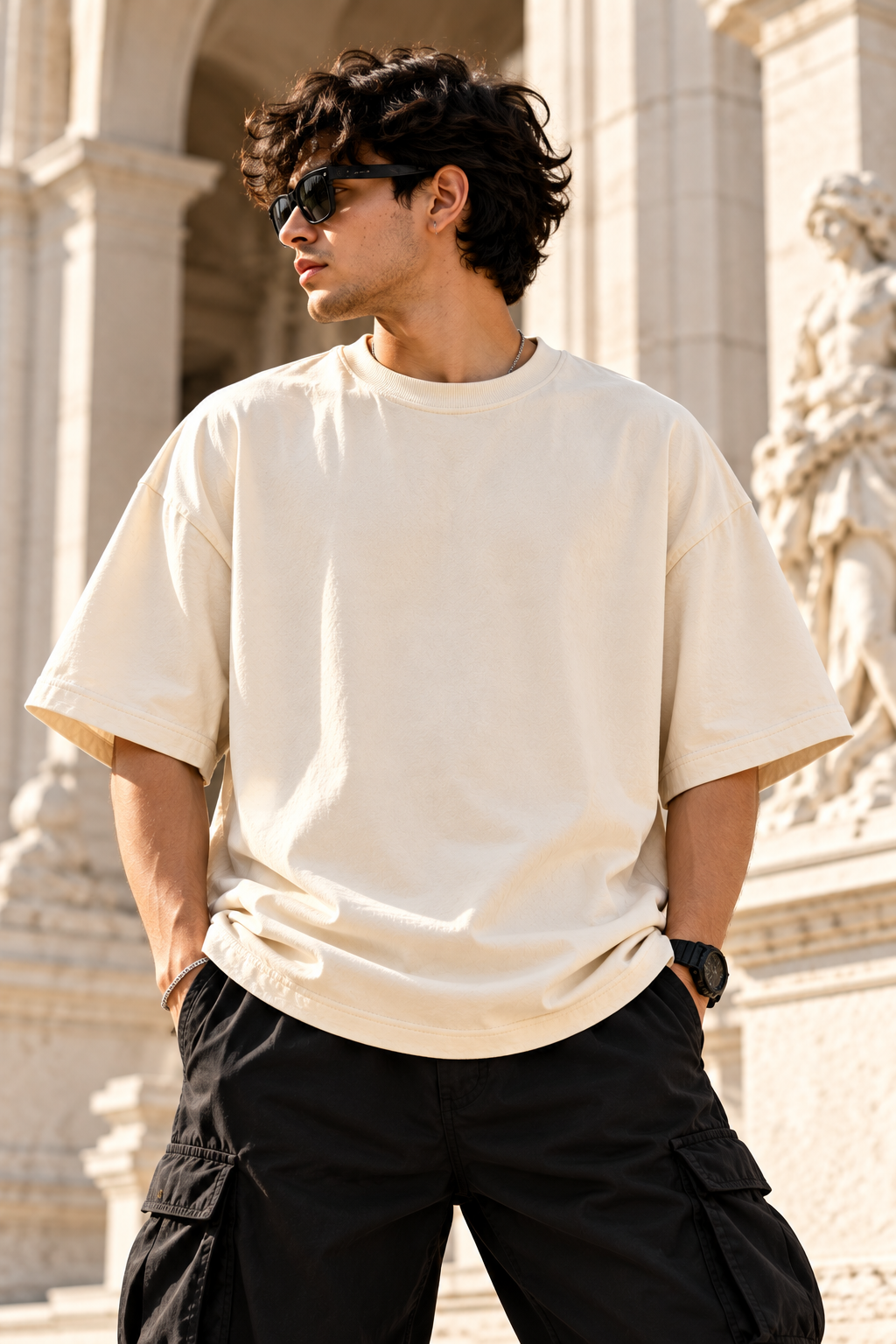 Memento Mori Oversized T-Shirt | 240 GSM 100% Cotton | VASQ.IN VASQ Tshirt