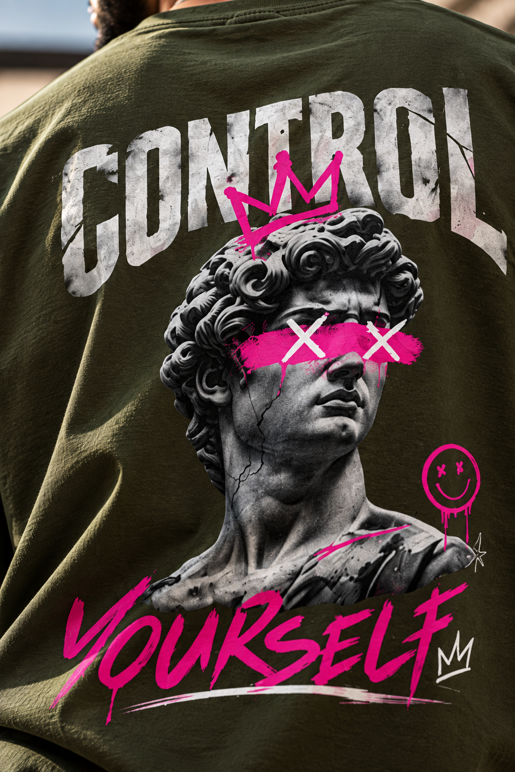 Control Yourself Oversized T-Shirt | 240 GSM 100% Cotton | VASQ.IN VASQ Tshirt