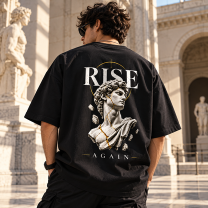 Rise Again Oversized T-Shirt | 240 GSM 100% Cotton | VASQ.IN VASQ Tshirt