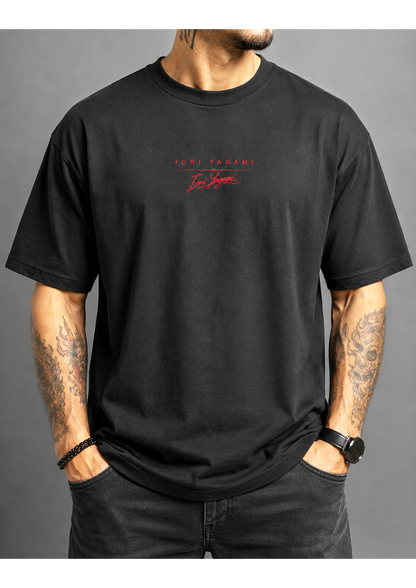 IORI YAGAMI Black Unisex Oversized Classic T-Shirt