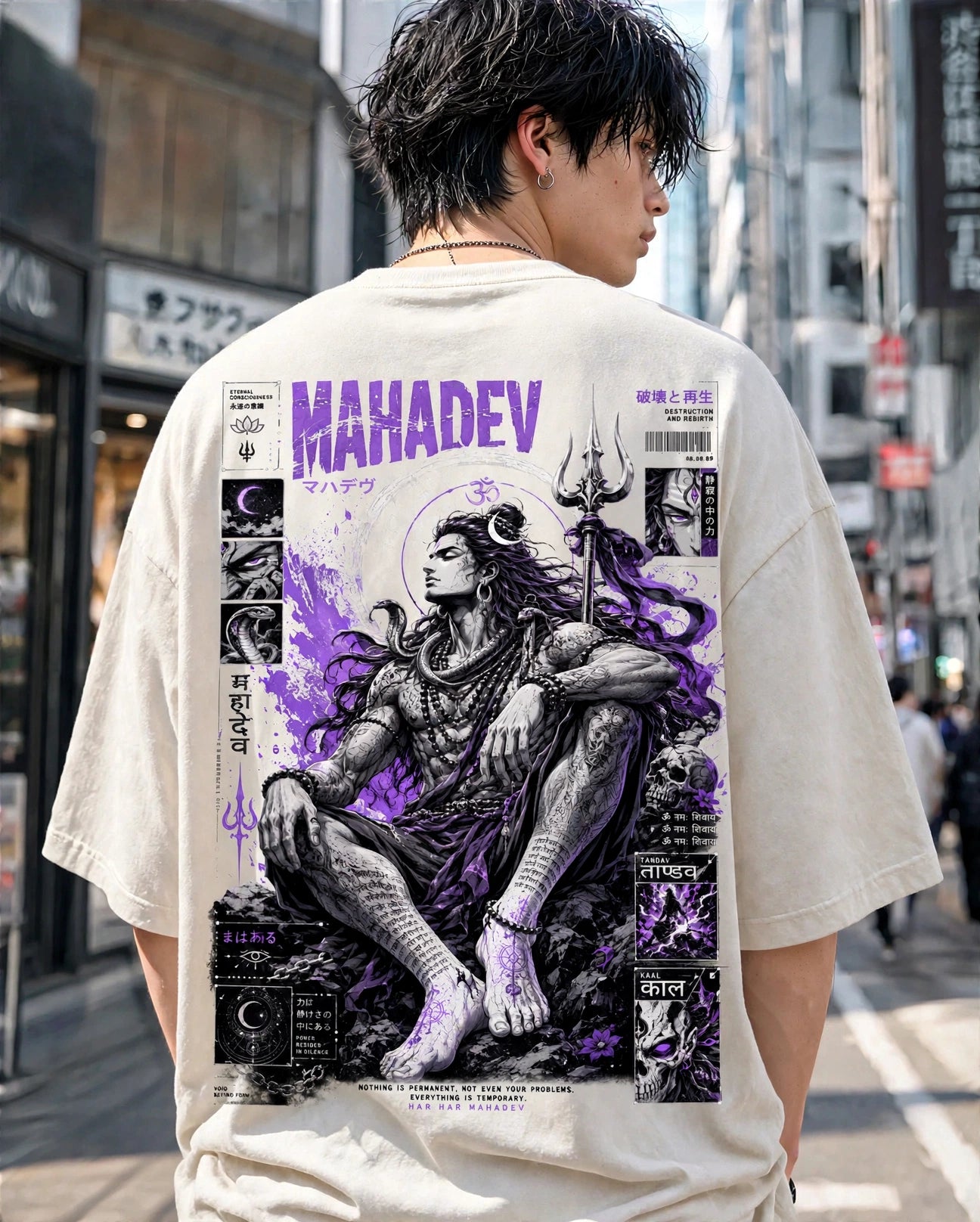 Mahadev Unisex Oversized Classic T-Shirt