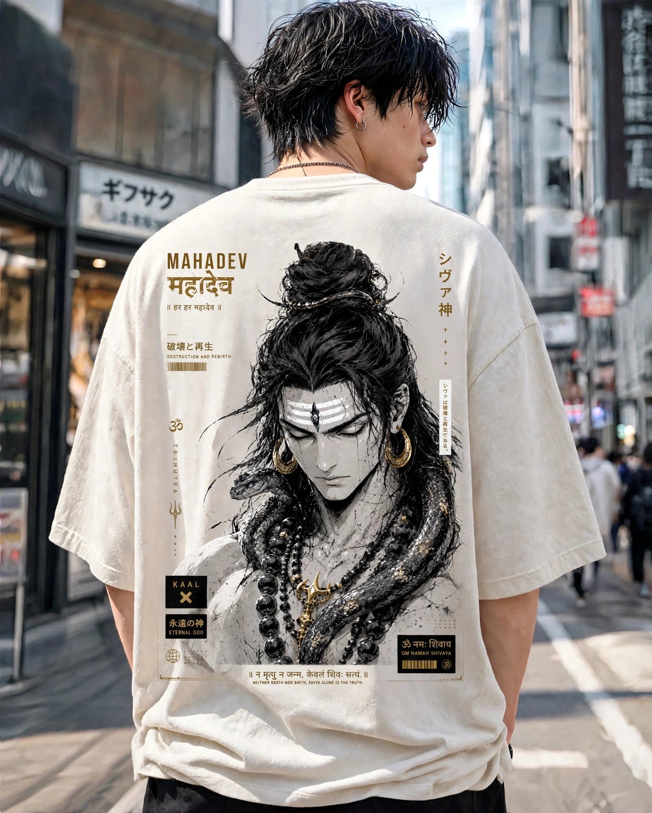 Mahadev Unisex Oversized Classic T-Shirt