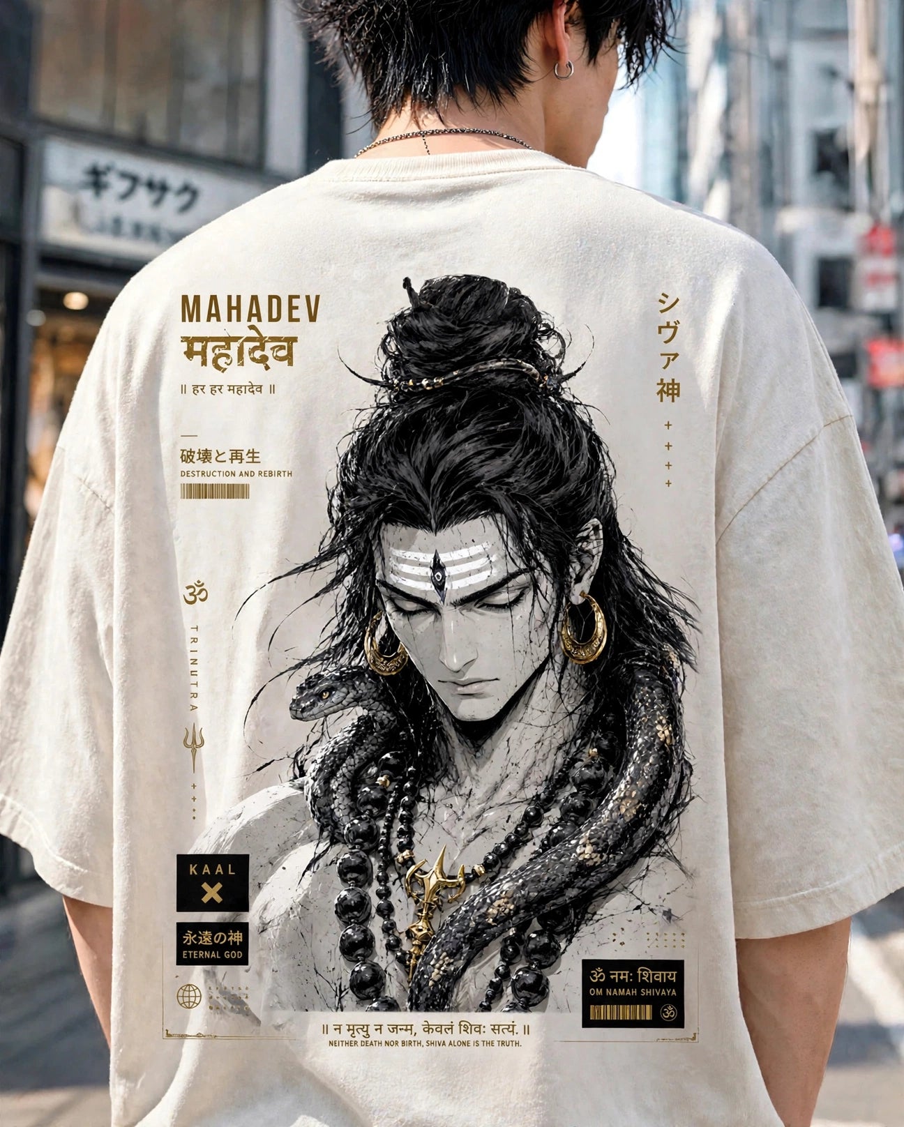 Mahadev Unisex Oversized Classic T-Shirt