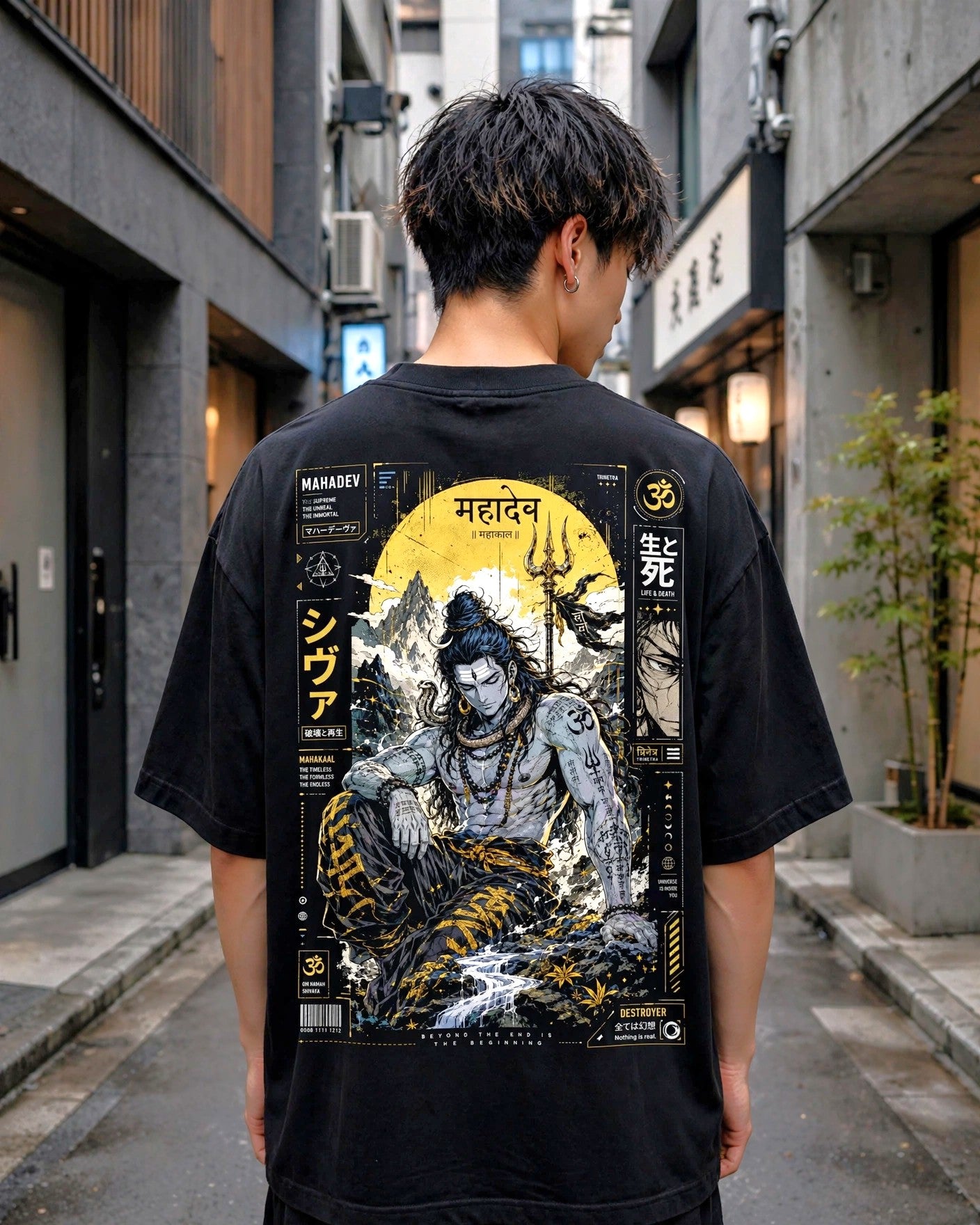 Mahadev Unisex Oversized Classic T-Shirt